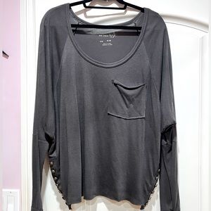 WE THE FREE Dark Grey Long Sleeve Top